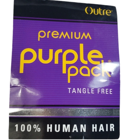NWT 2 Outre Premium Purple Pack 100% Human Hair Yaki Weave Brown Extension - Picture 5 of 15
